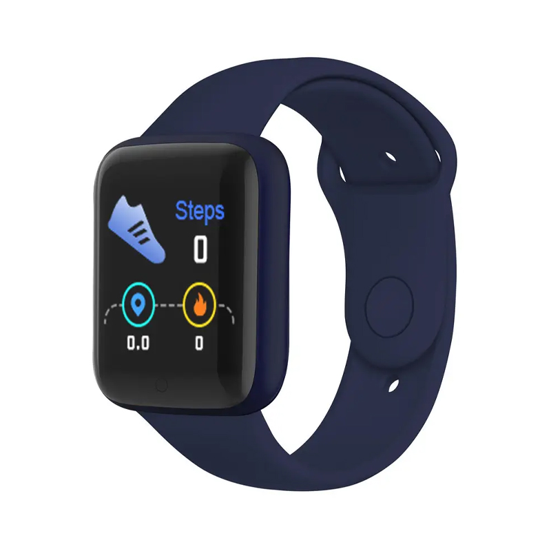 Смарт-годинник Smart Watch Y68 крокомір, підрахунок калорій, кольоровий екран (Y68 Blue) large popup