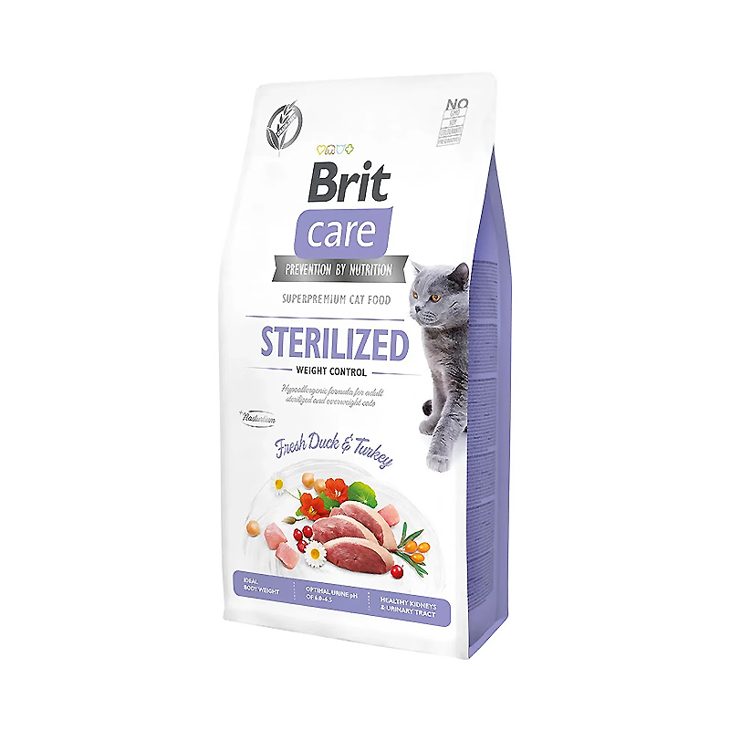 Сухий корм  Brit Care Cat GF Sterilized Weight Control для стерелізованних котів із зайвою вагою (ка large popup
