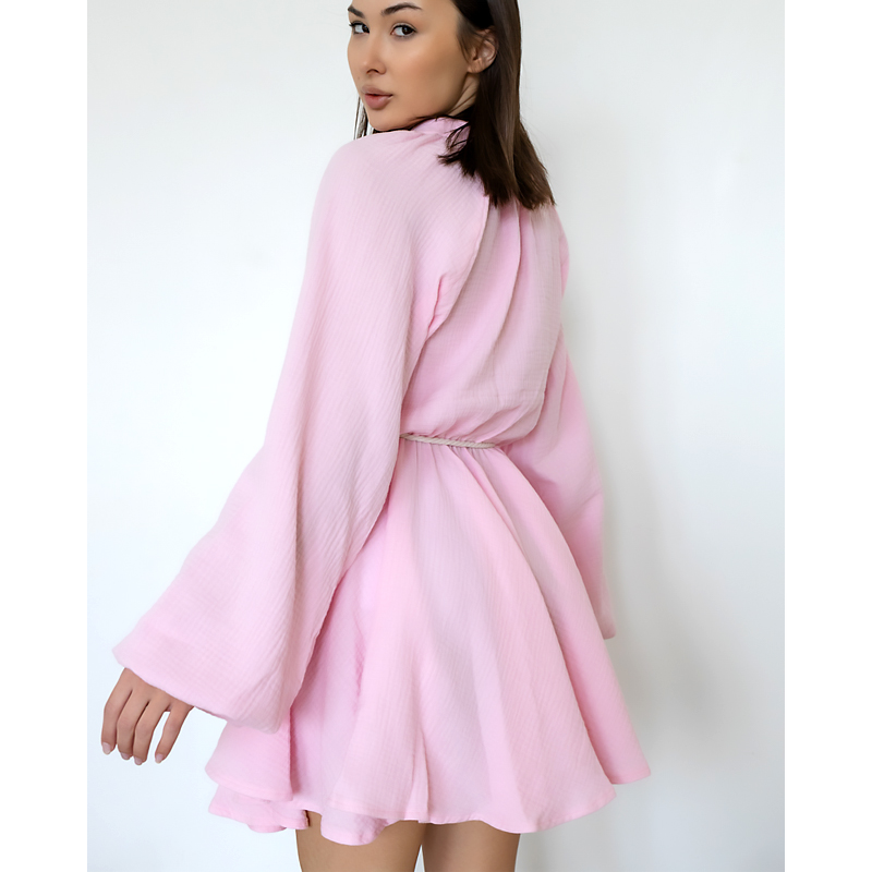Сукня Milana муслін рожева S (20791) large popup