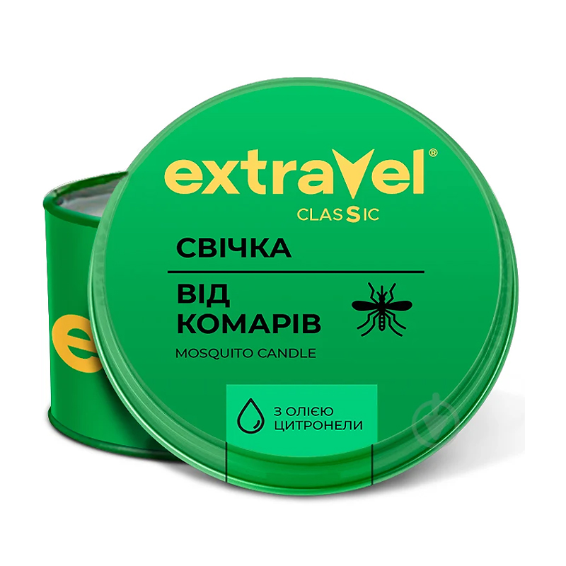 Свічка репелентна Extravel Kids від комарів, 110мл (441538) large popup