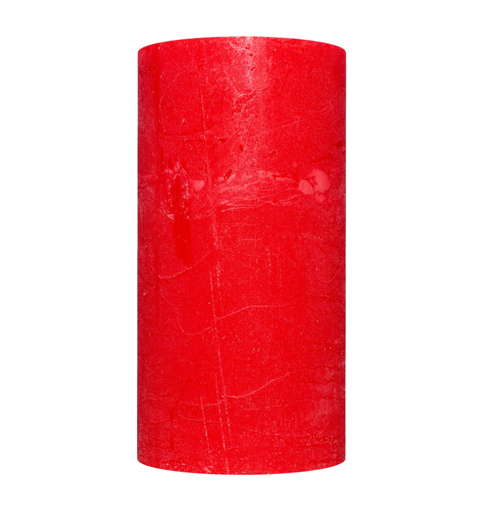 Свічка Рустік Циліндр (7 х 13 см) червоний large popup