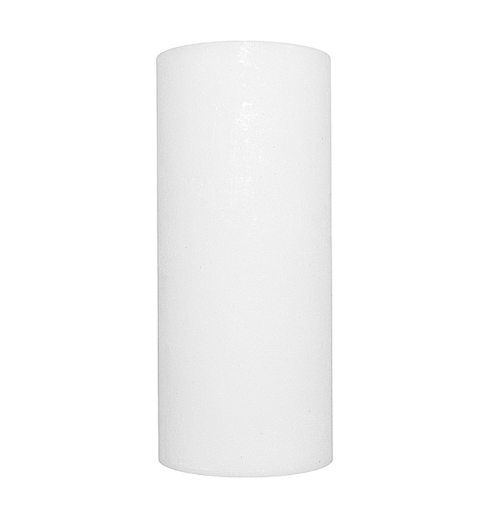 Свічка Рустік Циліндр білий (8,5 х 20 см, 110 год) large popup