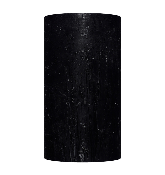 Свічка Рустік Циліндр чорний (5,5 х 10 см, 20 год) large popup