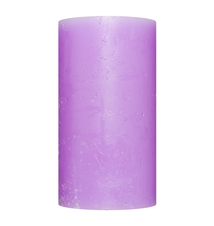 Свічка Рустік Циліндр світло-бузковий (5,5 х 10 см, 20 год) large popup