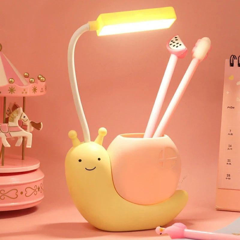 Світильник на акумуляторі Равлик жовто- рожевий large popup