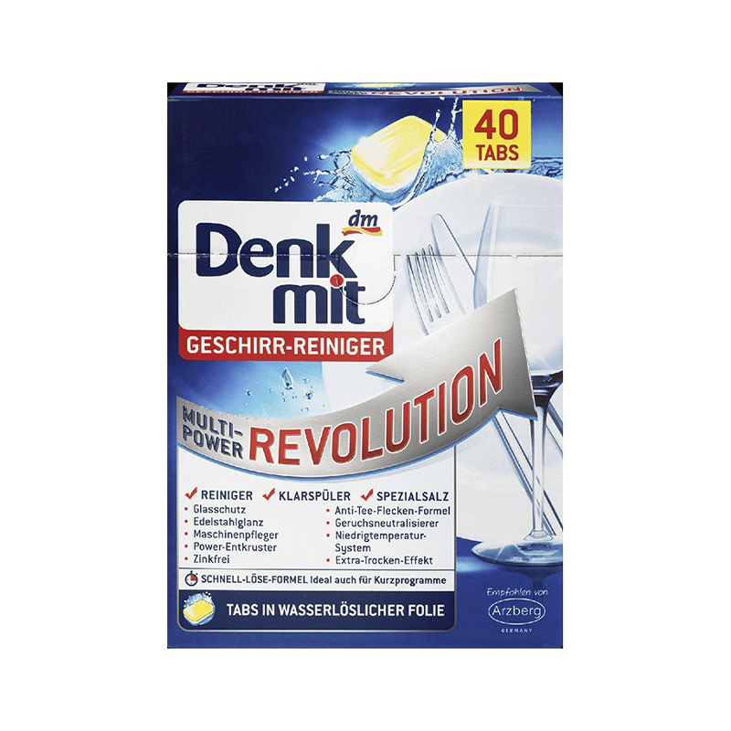 Таблетки для посудомийних машин Denkmit Multi Power Revolution 40 шт (22675)
 large popup