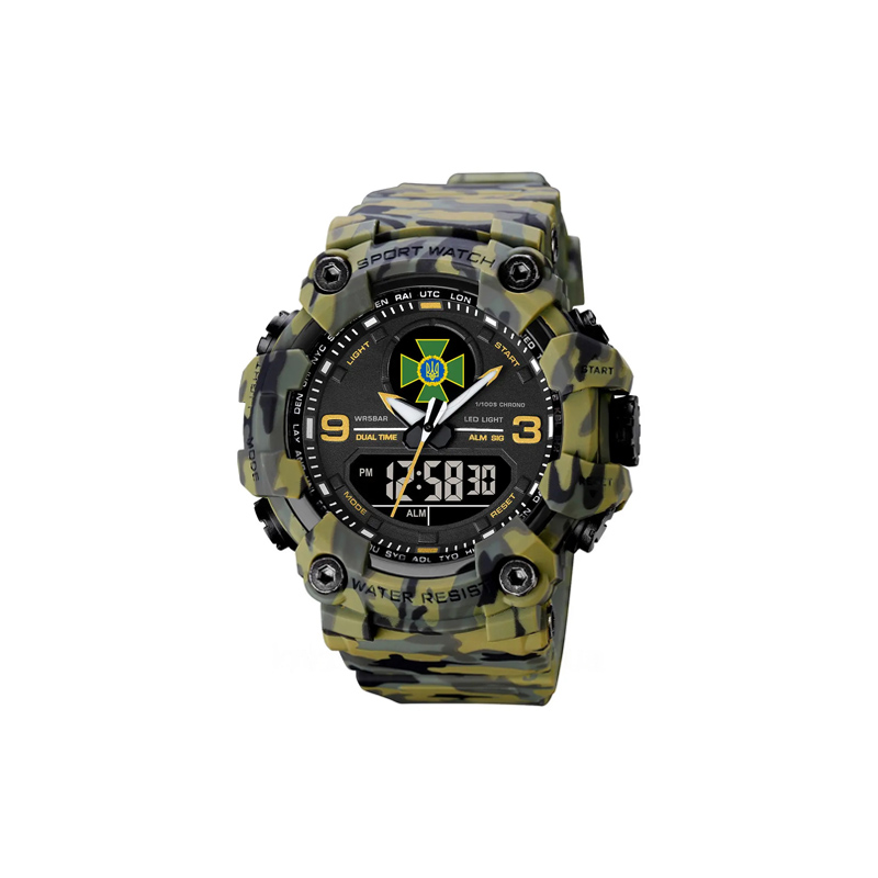 Тактичний багатофункц. годинник Patriot 001 Camo Green ДПС Коробка Camo (1080-1695) large popup