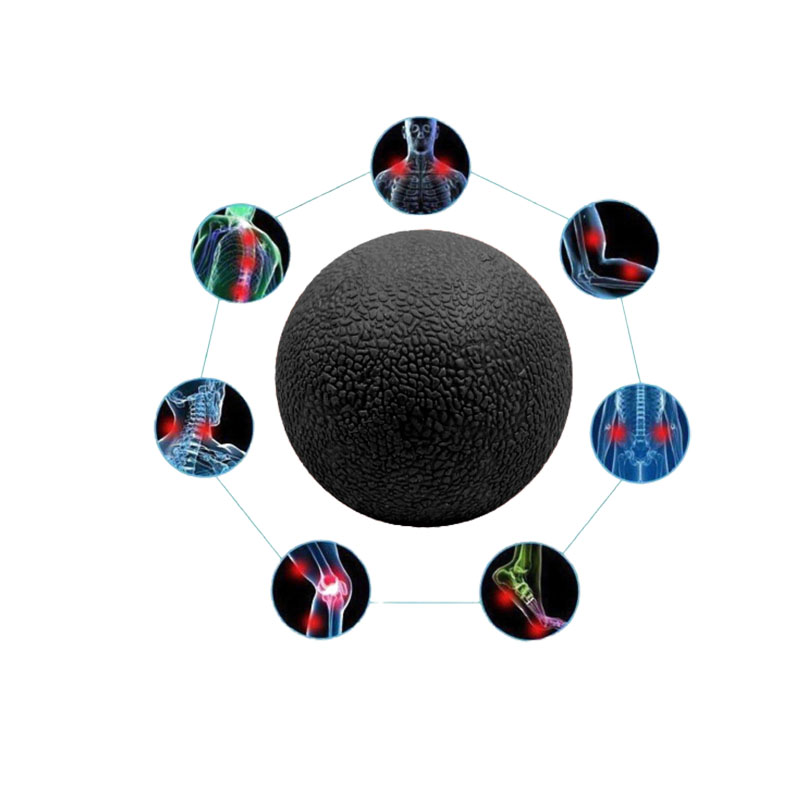 М'ячик масажний, EasyFit TPR, 6см, чорний (EF-1061-B)МП - 29359 large popup