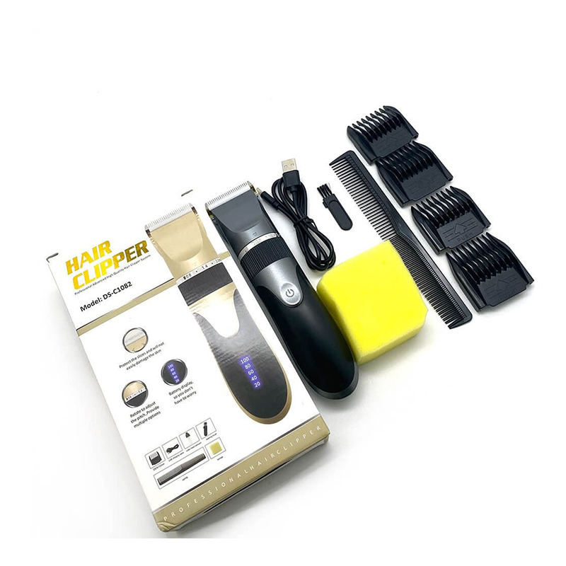 Тример для гоління та стрижки DS-C1082, з акумулятором та насадками
 large popup