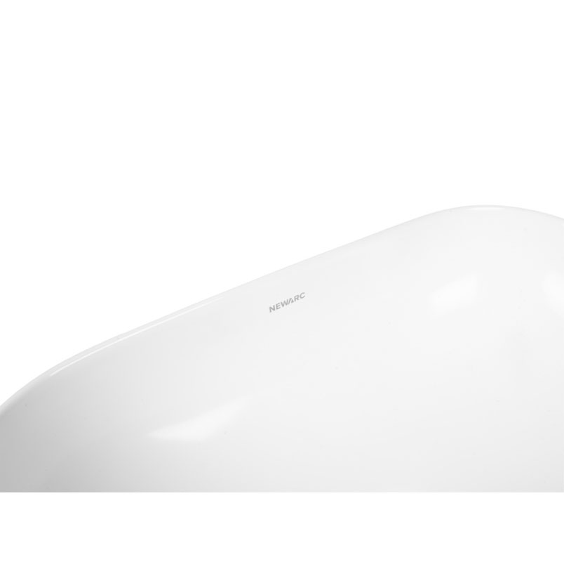 Умивальник NEWARC, Life, 455*325*135мм, накладний, прямокутний, білий, керамічний (9845W)  large popup