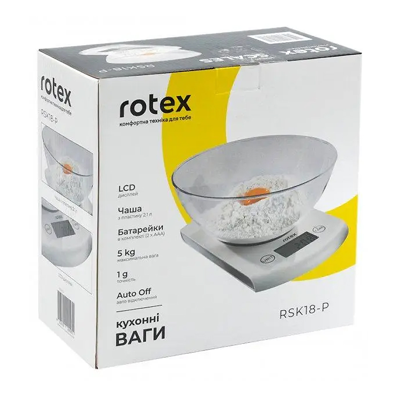 Ваги кухонні Rotex RSK18-P large popup