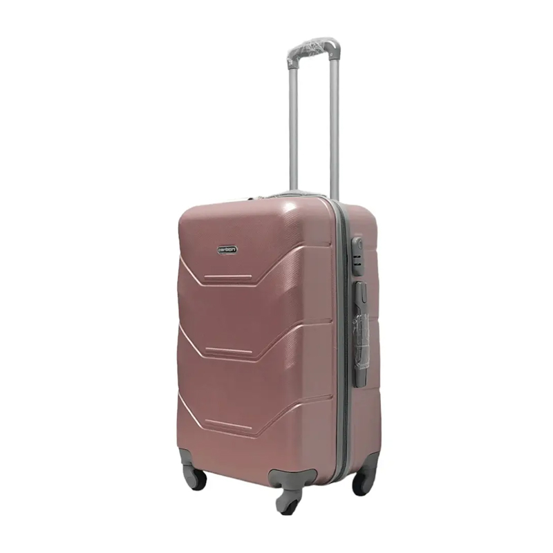 Валіза Carbon 147C Рожеве золото Комплект валіз large popup