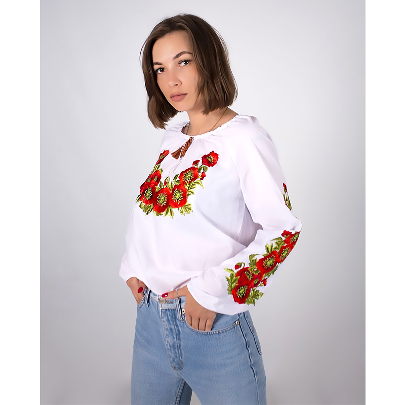 Вишиванка Жіноча машинна робота, батист, р. 3XL VZHMK84 large popup