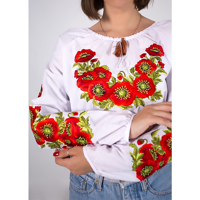 Вишиванка Жіноча машинна робота, батист, р. 3XL VZHMK84 large popup