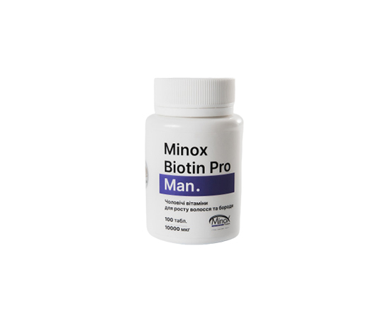Вітаміни MinoX Biotin для волосся та бороди чоловічі, 100 т (410220) large popup