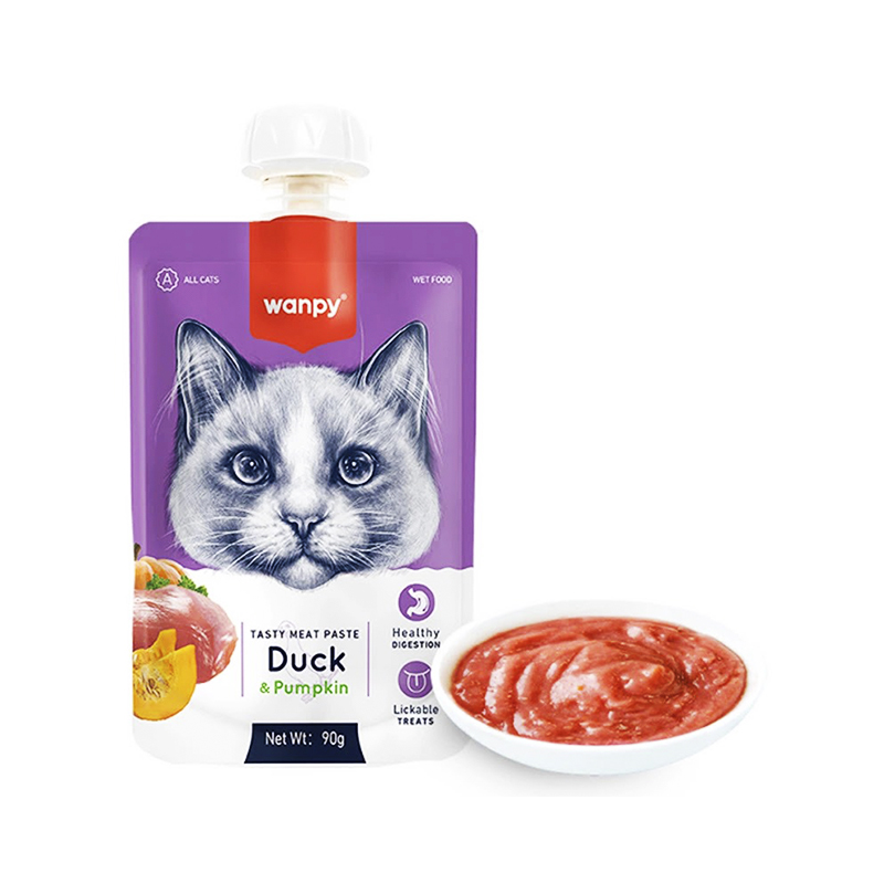 Wanpy Duck & Pumpkin Крем-суп з качкою та гарбузом для котів large popup