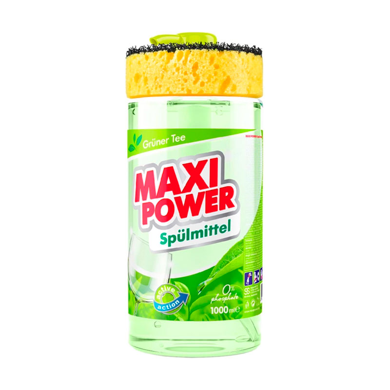 Засіб для миття посуду Maxi Power Зелений чай 1 л large popup