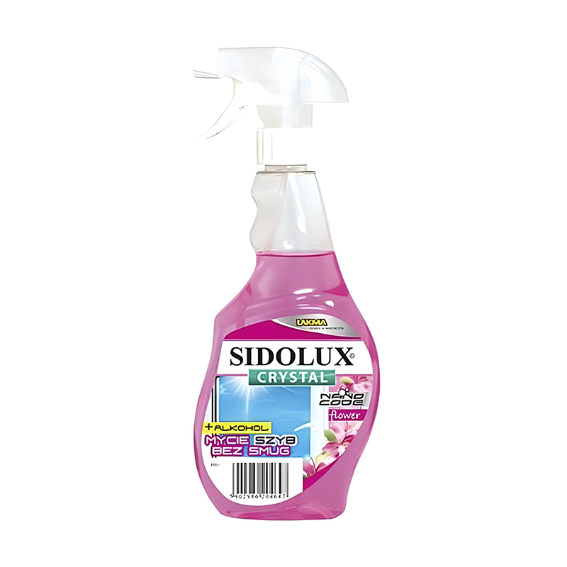 Засіб для миття вікон та скляних поверхонь Квітковий (тригер) 0,5 л. (10) SIDOLUX CRYSTAL large popup