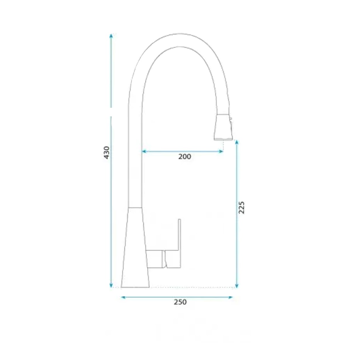 Змішувач REA для кухні, Mild Золото Мат REA-B4803(REA-B4803)МП  - 35947 large popup