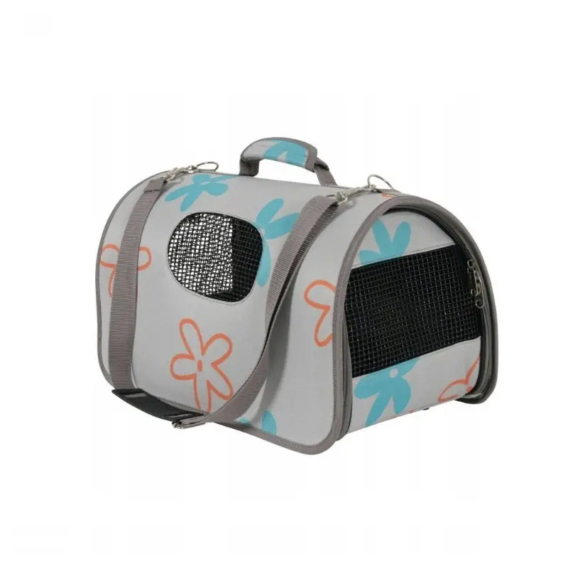 Переноска сумка транспортер для собак/шок M з різнобарвної тканини 4153 large popup