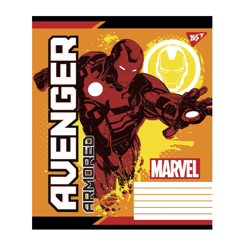 Зошит А5/12 лінія YES Avengers. Legends, 25 шт. в упаковці (M88749) large popup