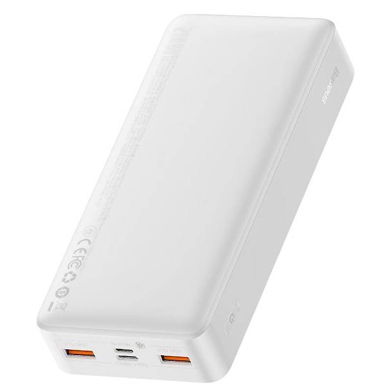 Зовнішній акумулятор Baseus Bipow Digital Display 20W 20000mAh White (PPDML-M02) large popup