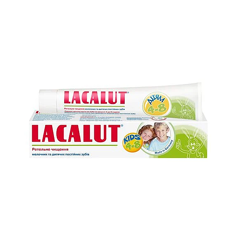Зубна паста Lacalut, 4-8 років, 50мл (01597) large popup