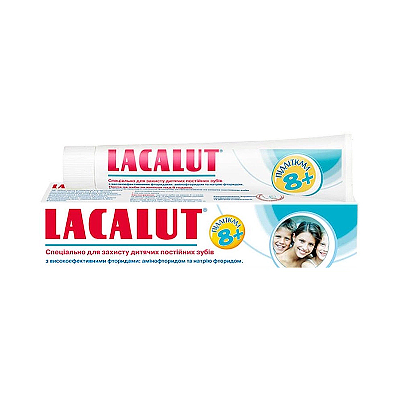 Зубна паста Lacalut, від 8-ми років, 50мл (01596) large popup