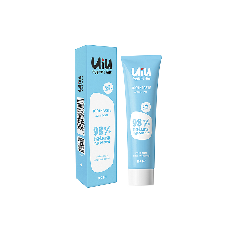 Зубна паста UIU гігієнічна Активний догляд, 100 мл (333261) - 162382 large popup