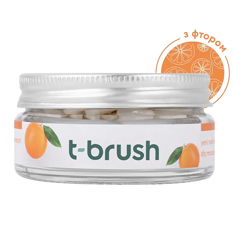 Зубна паста в таблетках зі смаком апельсину (з фтором) large popup