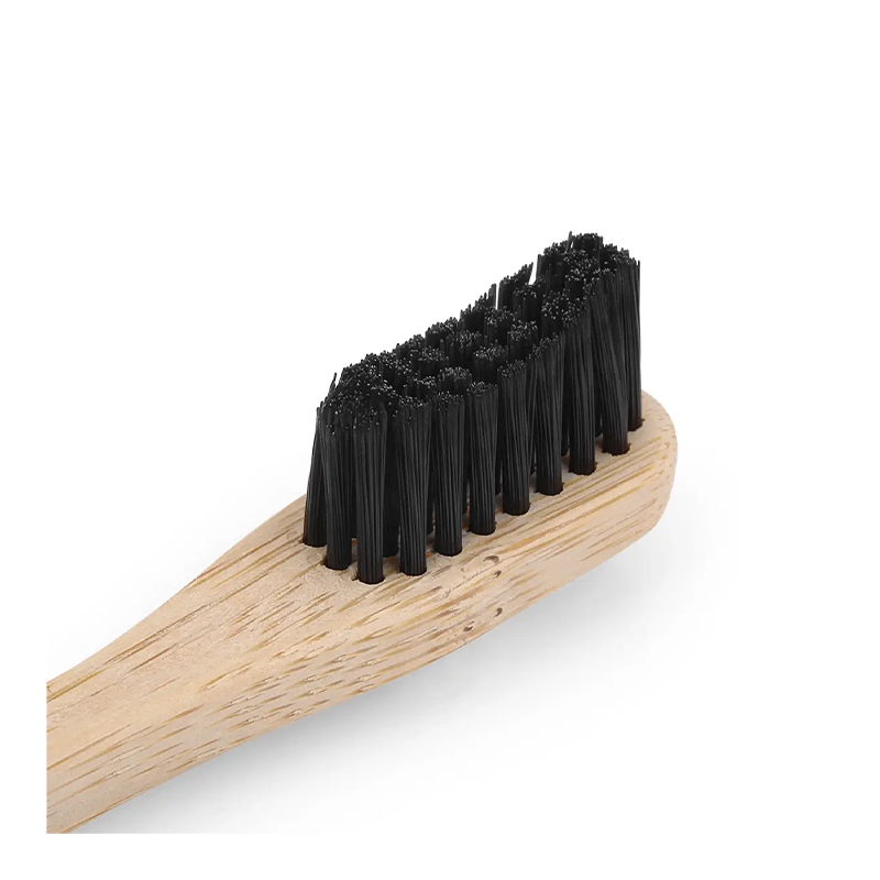 Зубна щітка бамбукова середньої жорсткості чорна large popup