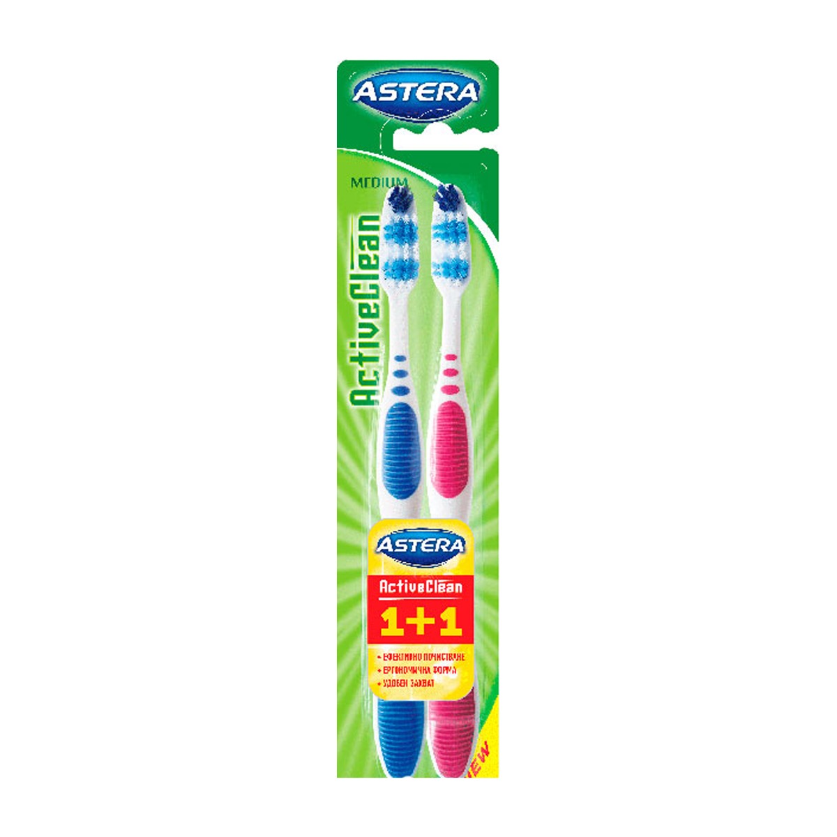 Зубна щітка Astera Active Clean 1 1 (561209) large popup