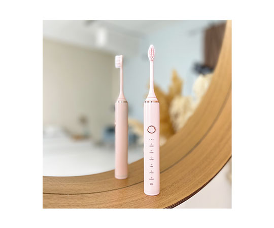 Зубна щітка Sonic 612 Electronic Toothbrush електрична + 5 насадок, рожева (578770) - 23254 large popup