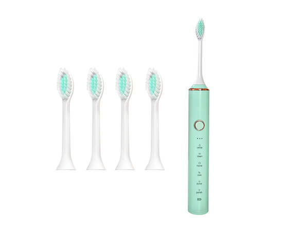Зубна щітка Sonic 612 Electronic Toothbrush електрична + 5 насадок, зелена (578787) large popup