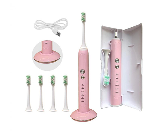 Зубна щітка Sonic PRO електрична + кейс, рожева large popup