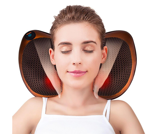 Масажна подушка Massage Pillow 8028 з підігрівом large popup