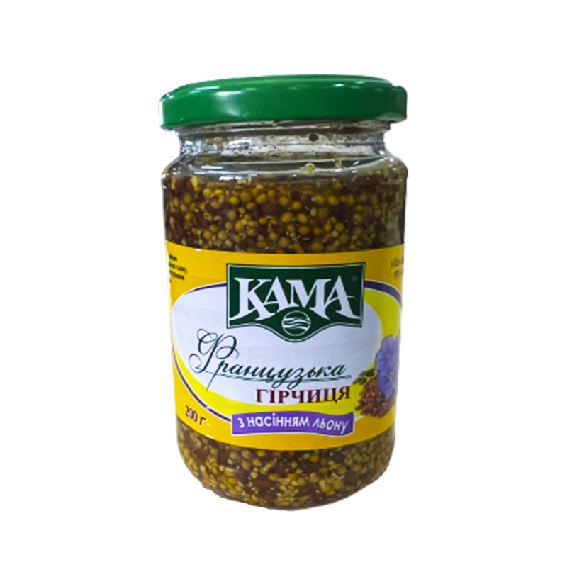 Гірчиця &quot;КАМА&quot; Франц.з Льоном, 200г. large popup