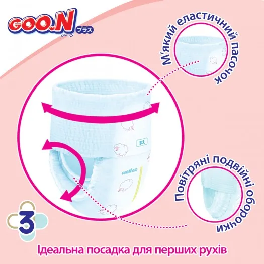 Трусики-підгузки GOO.N Plus для дітей (Big (XL), 12-20 кг) (843341)