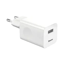 Адаптер Baseus Home Charger 1USB QC3.0 12V/2A White