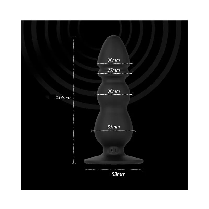 Анальна вібропробка Wo-sex Vibro Plug стимулятор простати з пультом дистанційного керування