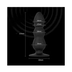 Анальна вібропробка Wo-sex Vibro Plug стимулятор простати з пультом дистанційного керування thumbnail