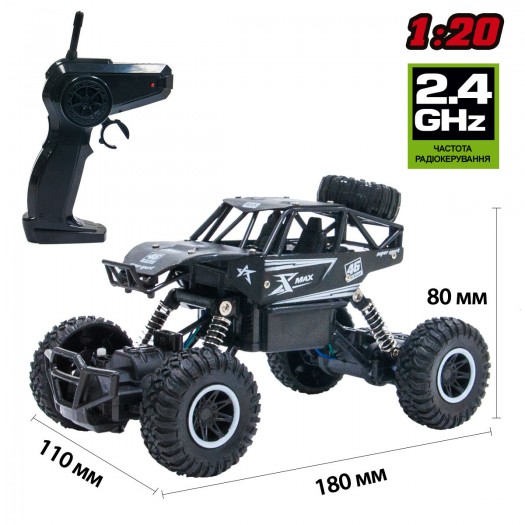 Автомобіль Off-Road Crawler На Р / У - Rock Sport (Чорний) (SL-110AB) large popup