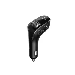 Автомобільний зарадний пристрій Baseus Streamer F40 AUX wireless MP3 car charger Black