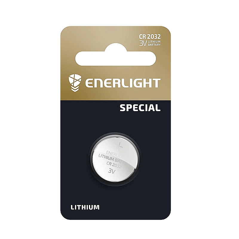 Батарейка ENERLIGHT LITHIUM CR 2032 (таблетка), 1уп (1шт) (502567) large popup