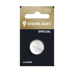 Батарейка ENERLIGHT LITHIUM CR 2016 (таблетка), 1уп (1шт) (502505)