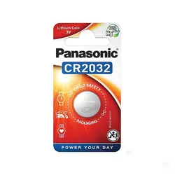 Батарейка PANASONIC Lithium 3V CR-2032 (таблетка), 1 шт (31703)