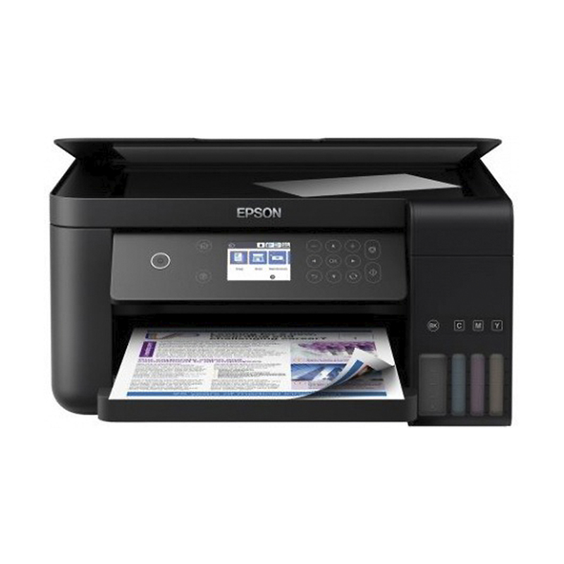 БФП ink color A4 Epson EcoTank L6160 33_20 ppm Duplex USB Ethernet Wi-Fi 4 inks Black Pigment large popup