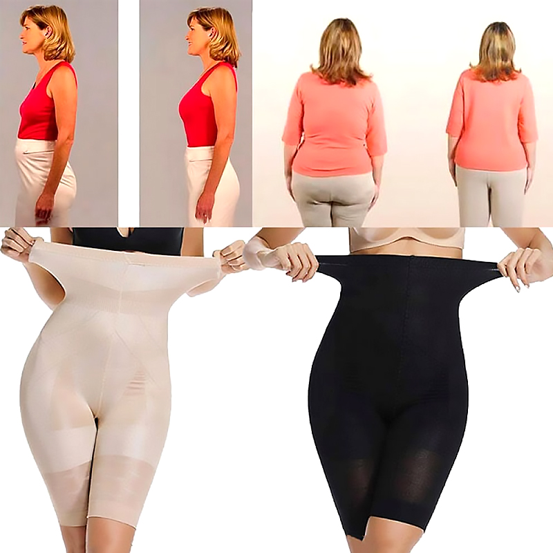 Білизна для утяжки Slim and Lift шорти, 2 шт (бежевий чорний), 2XL large popup