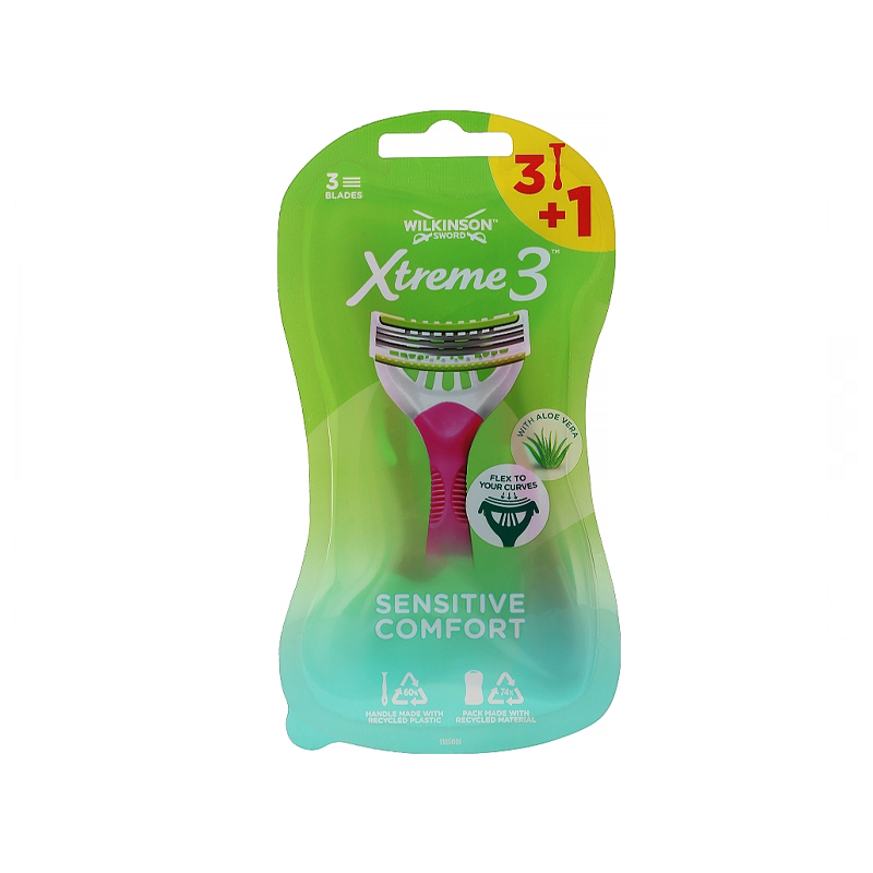 Бритва одноразова Wilkinson Sword Xtreme3 Sensitive Comfort, жіноча, 3+1 шт (28886) large popup