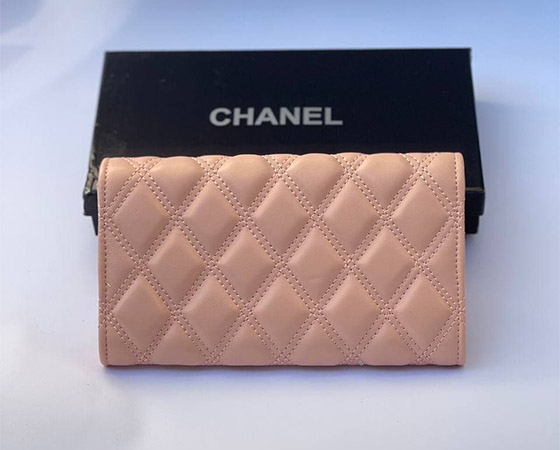 Гаманець жіночий Chanel пудра (7861) large popup